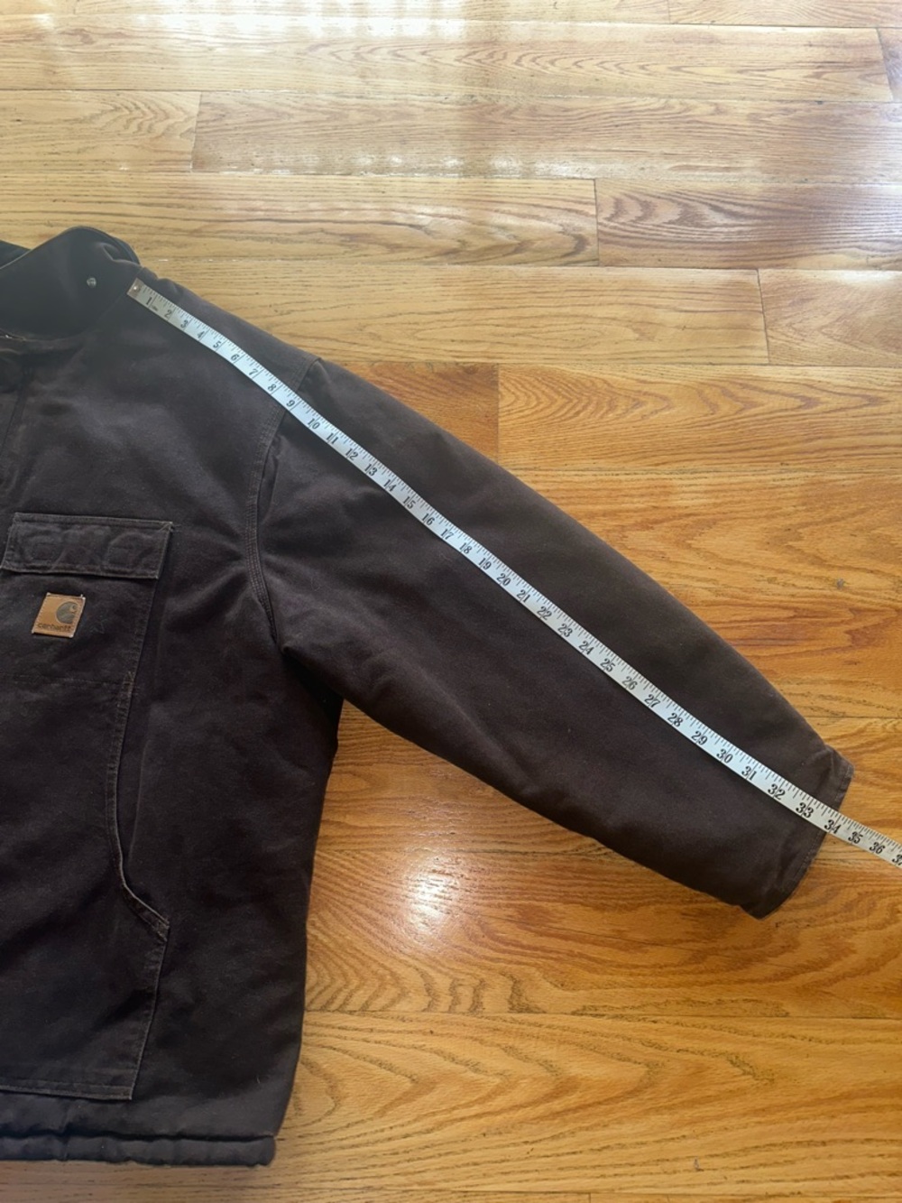 Carhartt Men’s Brown Work Jacket - Insulated Canvas Coat Size 3XL C26 DKB - Picture 16 of 16